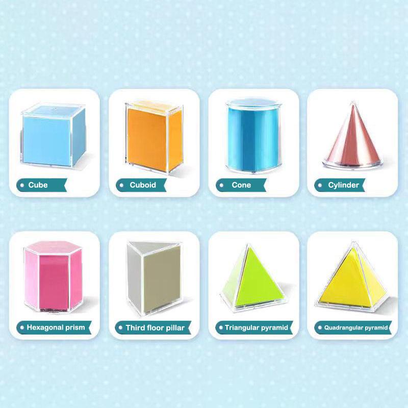 

Funy Perspective Geometry Solid Geometry Model Detachable Primary School Teaching Cube Rectangular Prism Teaching Tool A2