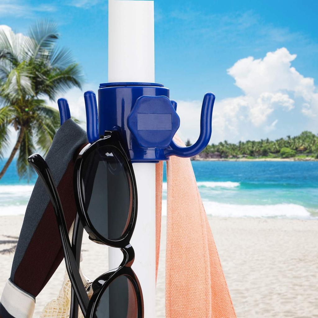 Beach Umbrella Hook Hanging Camping Trip Four Corner Beach Umbrella Hook Clasp for Towels Bags Hats Tent Accessories Tent Hook
