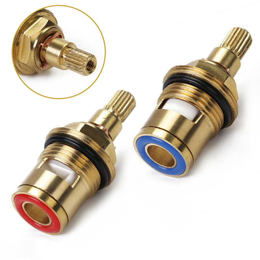 Kitchen Tap Valve Quarter Turn Insert Anti-clockwise Brass