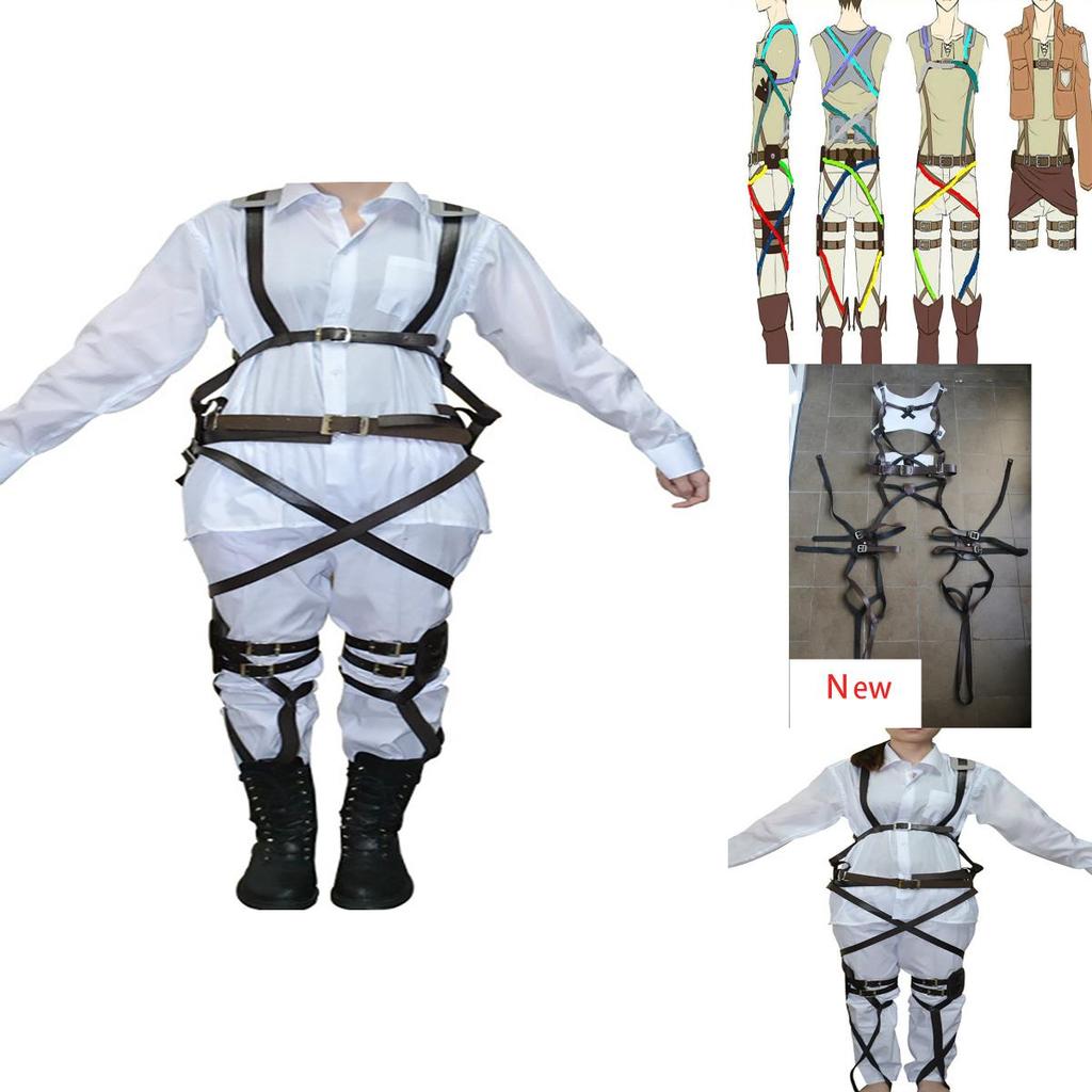 Hoogwaardige Attack on Titan Shingeki No Kyojin harnasriem voor stijlvolle cosplay