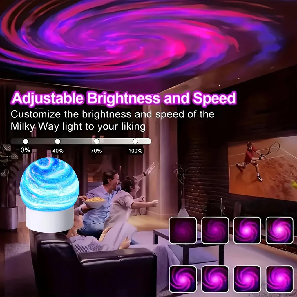 Aurora Sternenhimmel Projektor mit zwei Modi, Galaxie Stern Projektor für stimmungsvolle Nachtbeleuchtung. 16 Farben RGB Atmosphärenlichter