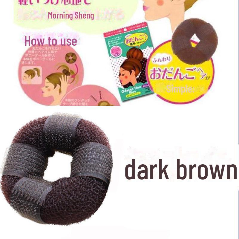 Donut Hair Curler: Flower Bud Hair Ring, Fluffy Braided In Large, Medium, Small Sizes