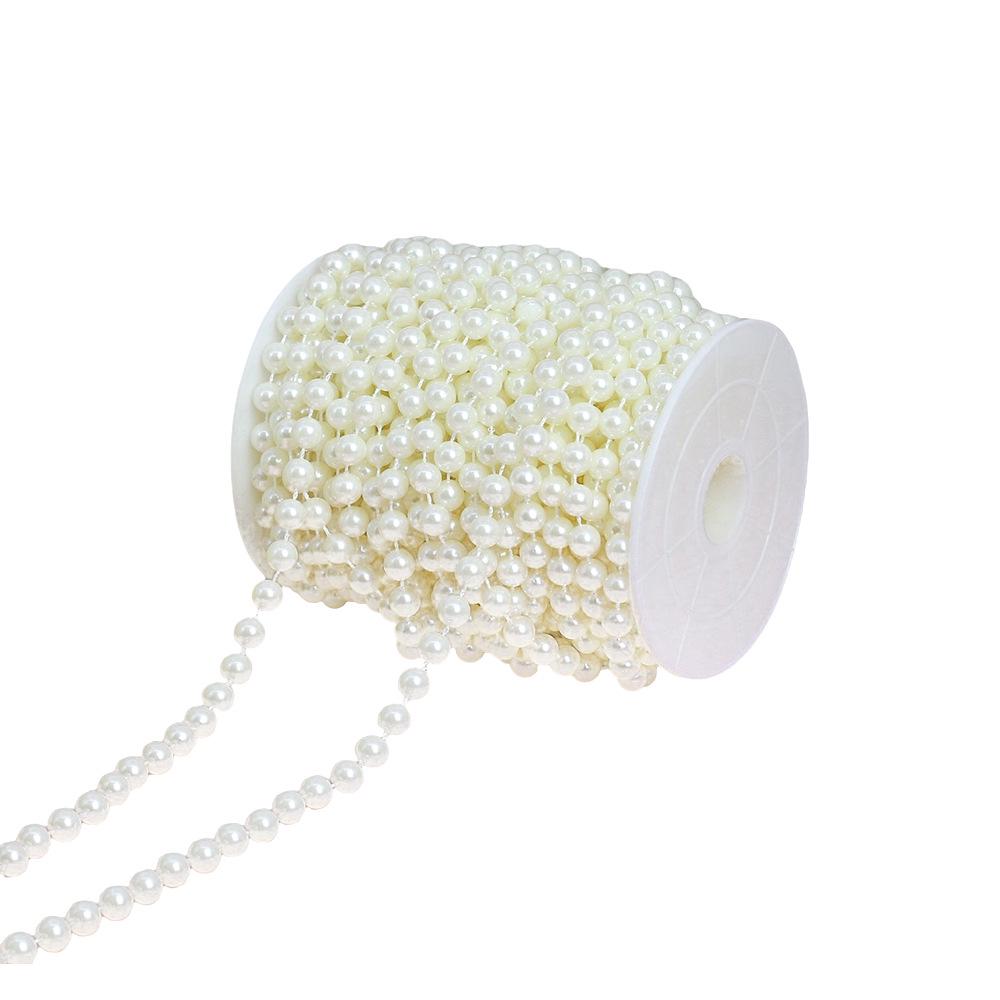 ABS Faux Pearl Beaded Chain - 8MM DIY Wedding & Festive Decor Accessories