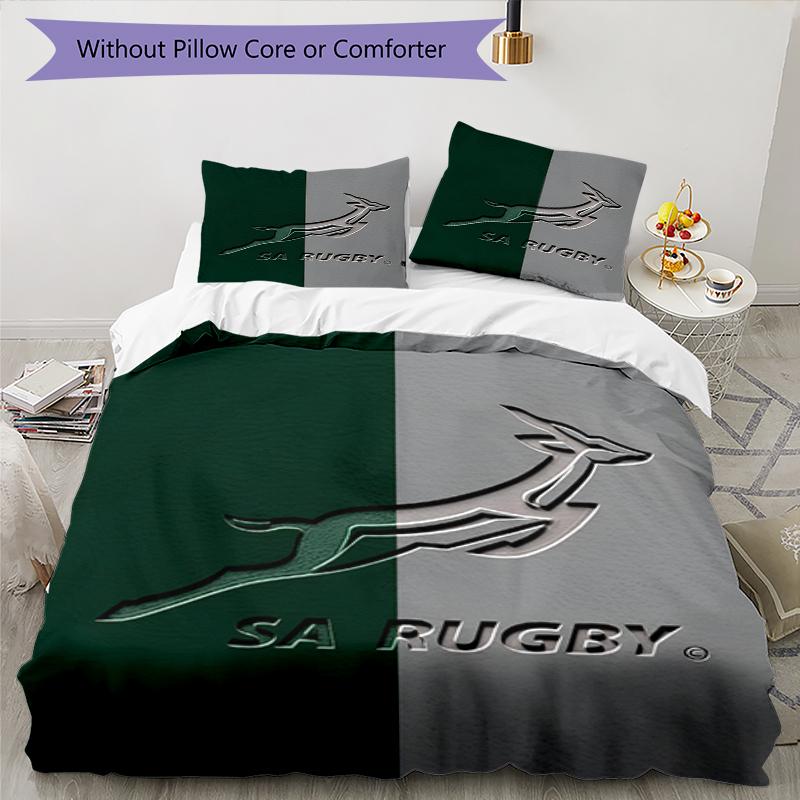 3pcs Springboks Bedding Set Duvet Cover Closure Includes 1 Duvet Cover & 2 Pillowcases, Soft and Comfortable for All Seasons.