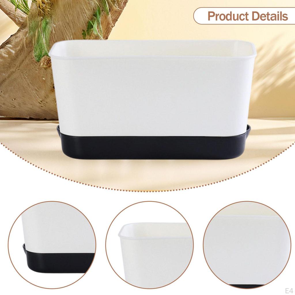 Compact Rectangle Planter for Indoor And Outdoor Vegetable Cultivation