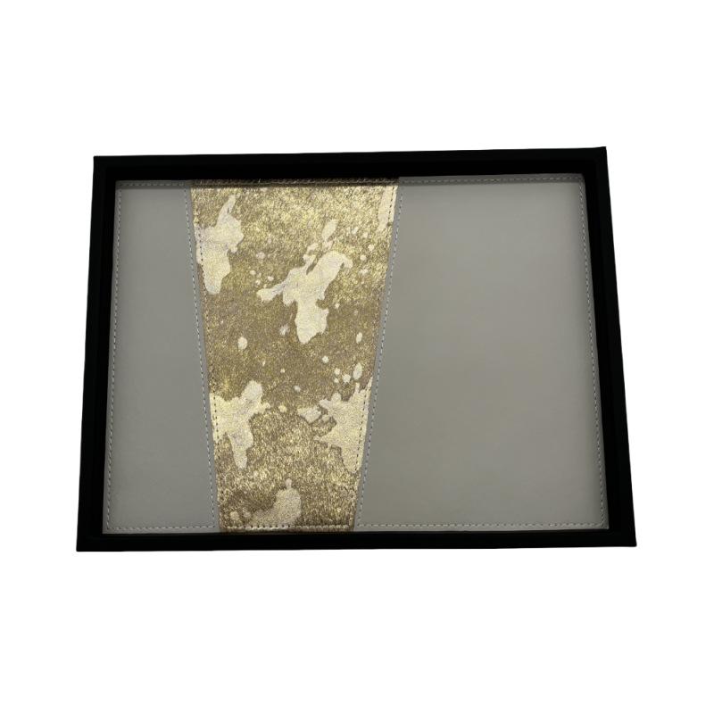 Modern Simple Horsehair Ornament Display Tray for Hotel Model Rooms and Cloakrooms 300x300x30 4690₽