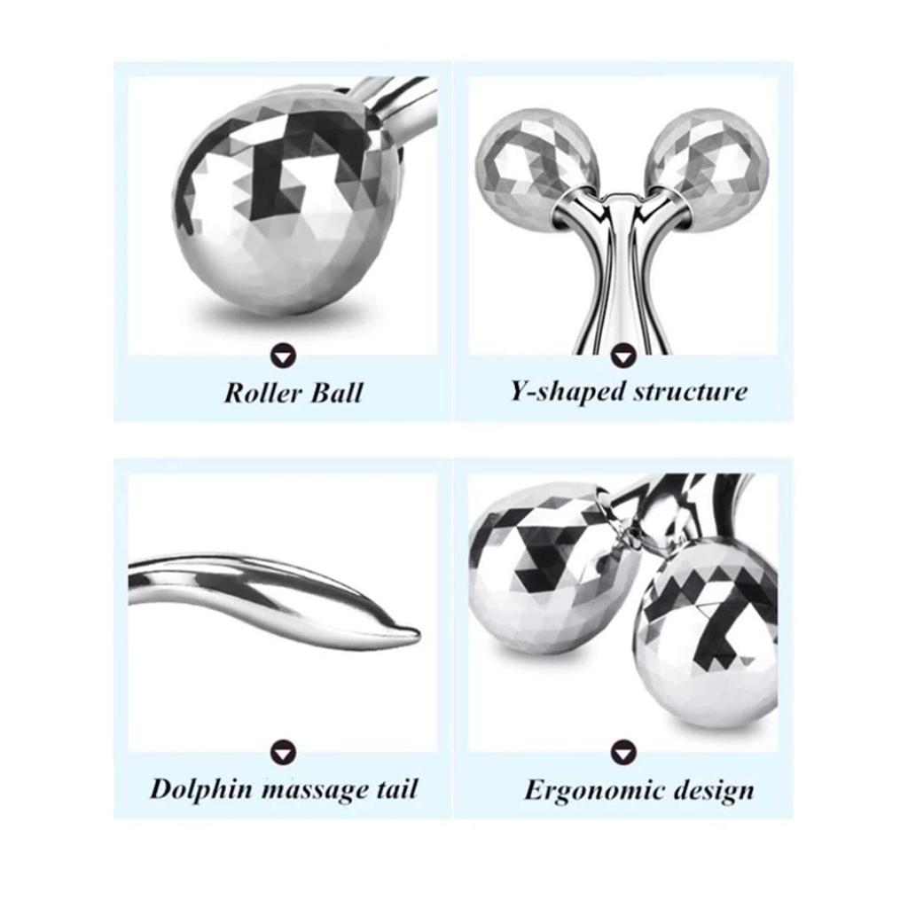 Face Rolling Massager Facial Lift 3D Manual Roller Massager Y Shape 360 Rotating Wrinkle Remover Body Massager Skin Care Tools