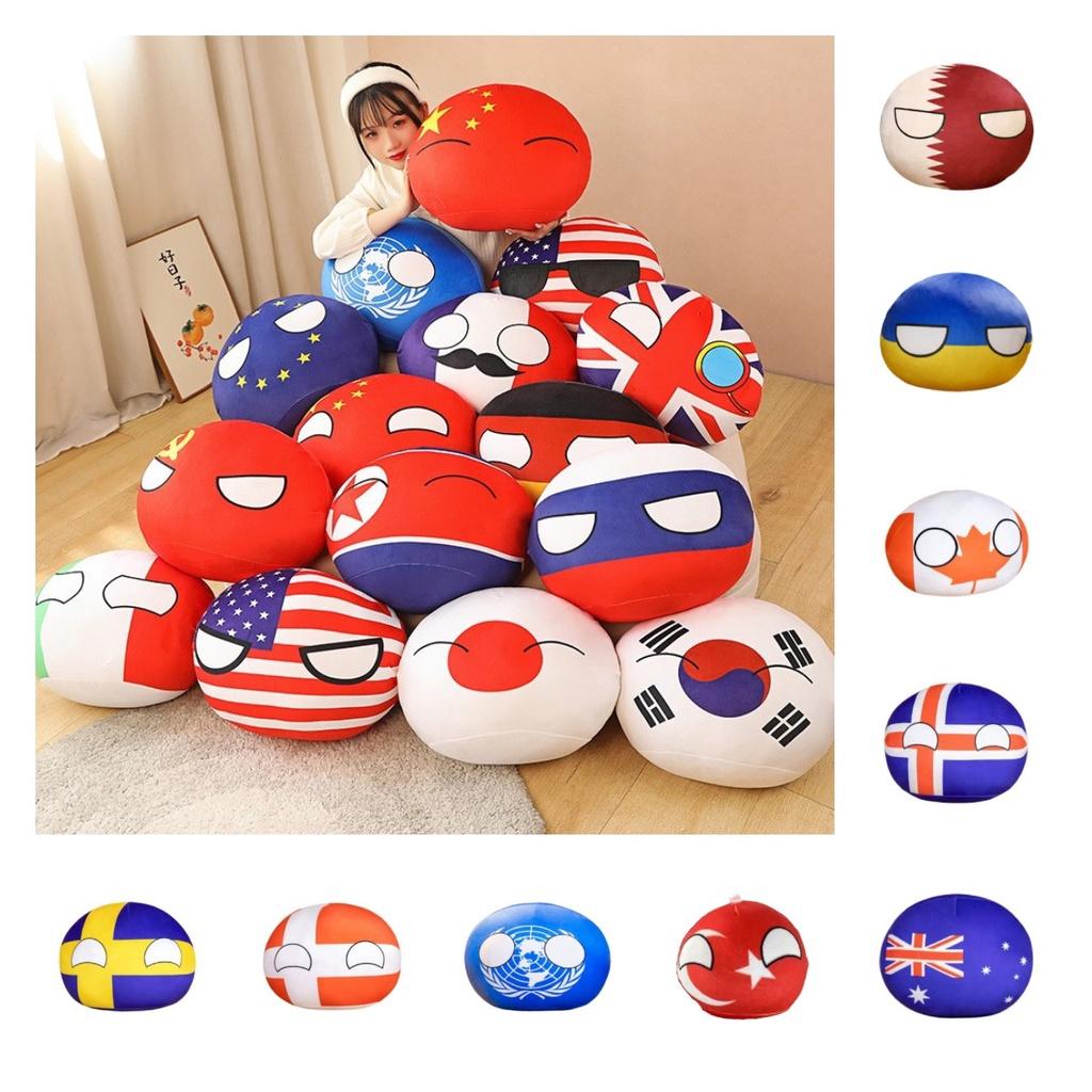Countryballs Toy Anime Polandball Plush Pendant Doll Childrens Pillow Throw