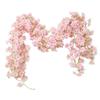 180CM Artificial Sakura Flowers Vine Wedding Garden Rose Arch Home Party Decoration Christmas Bridal Fake Silk Scrapbook Plants
