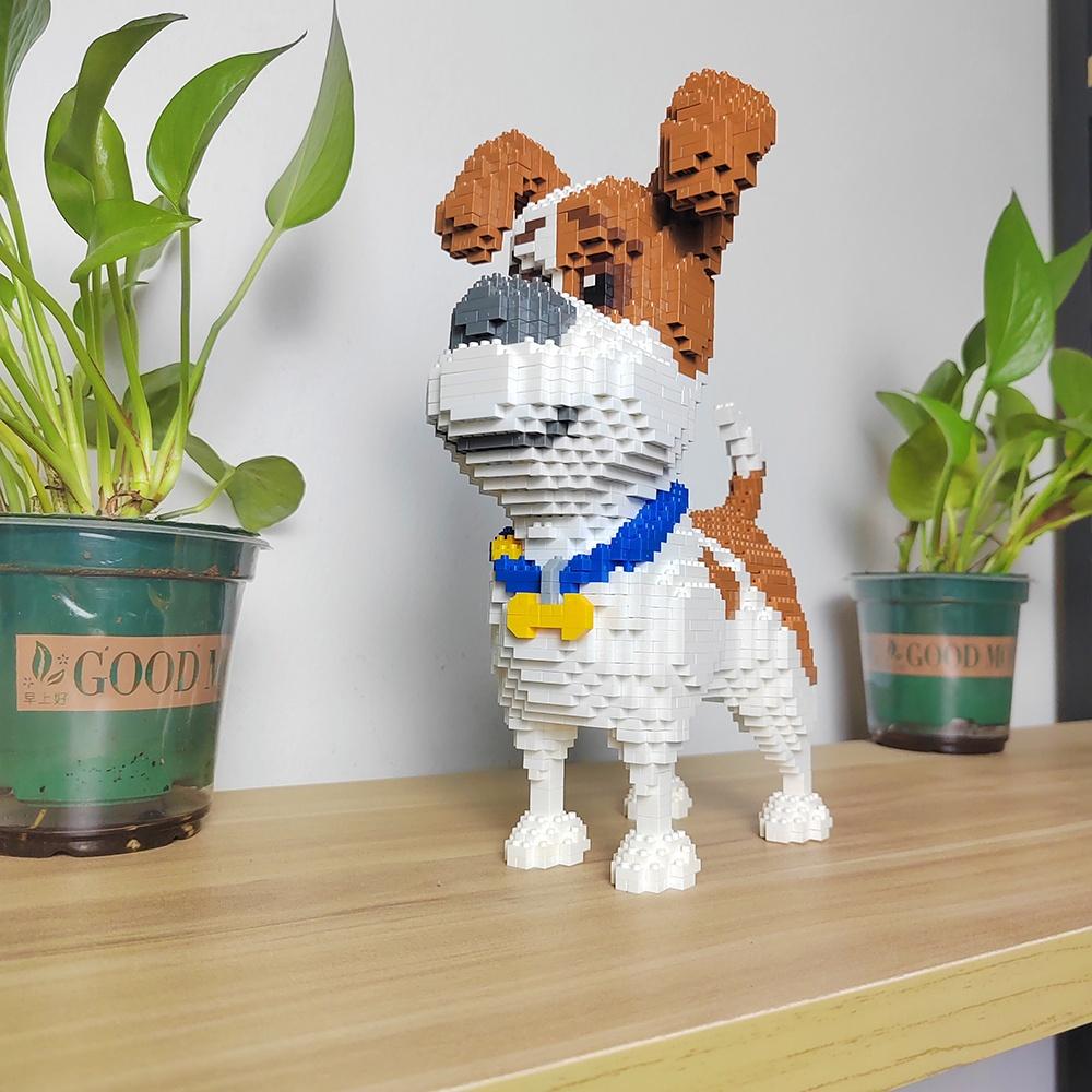 DOUBUIT Micro Mini Block Yorkshire Terrier Model Toy - Pet Enthusiast Gift, Exquisite Decoration, Kids Educational Birthday Toy