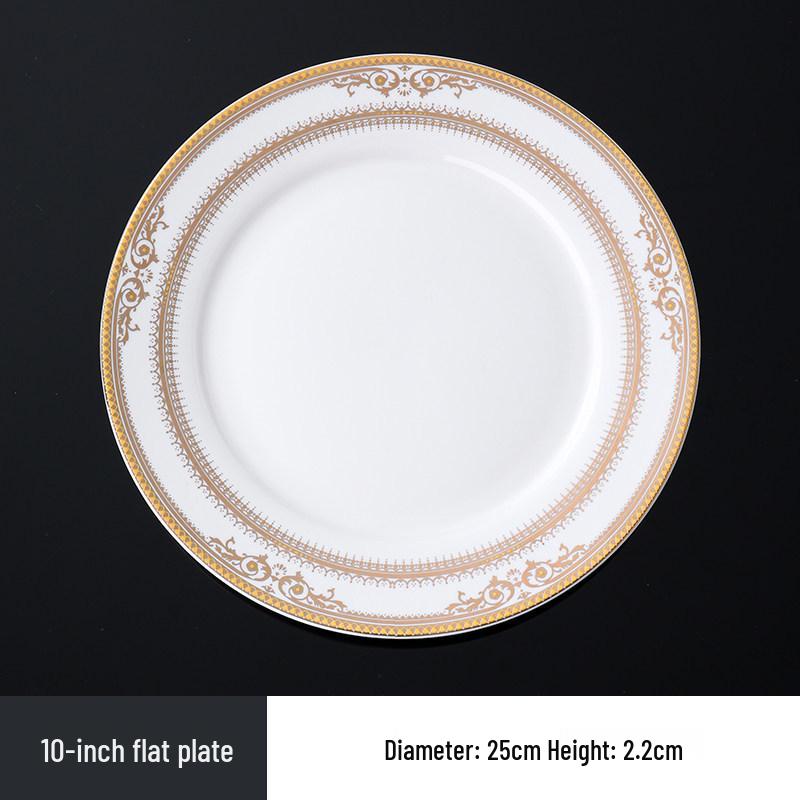 Hotel Restaurant Ceramic Tableware Set: Plates, Bowls, Cutlery, Chopsticks for Private Rooms - 7 or 8 Pieces