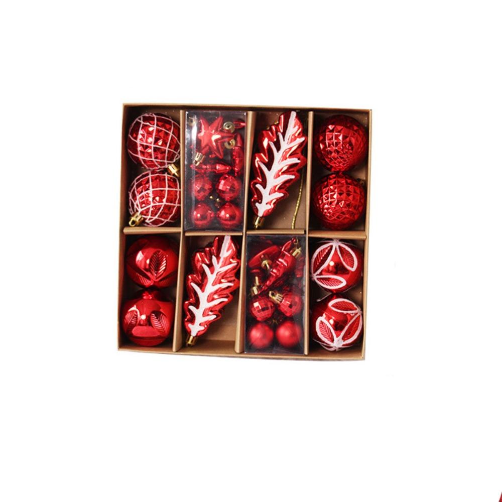 40pcs Shatterproof Christmas Ball Set Waterproof Christmas Tree Decoration Pendant  Home