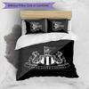 Set Lenzuola Stampato Newcastle United Football 3 Pezzi, Comodo Set Copripiumino per Camera da Letto Amico della Pelle