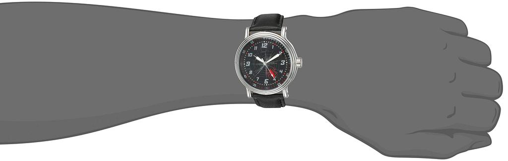 Marvel Analog Quartz Watch with Leather Synthetic Strap Black Men's Spider-Man 21.2 (Model WMA000267)