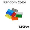 145Pcs DIY Thin Building Blocks Transparent Bricks 1x2 Dots Educational Creative Size Figures Kid Toys Compatible With 3023