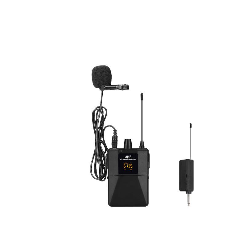 UHF Wireless Lavalier & Headset Microphone with Small Bee Amplifier - One-to-Two, Four UHF Band Condenser Mic.