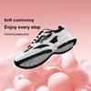 New LiNing Cushioning Slip Resistant Abrasion Resistant Breathable Low Top Running Shoes Women's White Black ARSU068-5