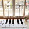 VIKAMA Music Piano Key Long Carpet, Soft Plush Non-slip Entrance Corridor Mat, Living Room Bedroom Carpet, Home Decoration