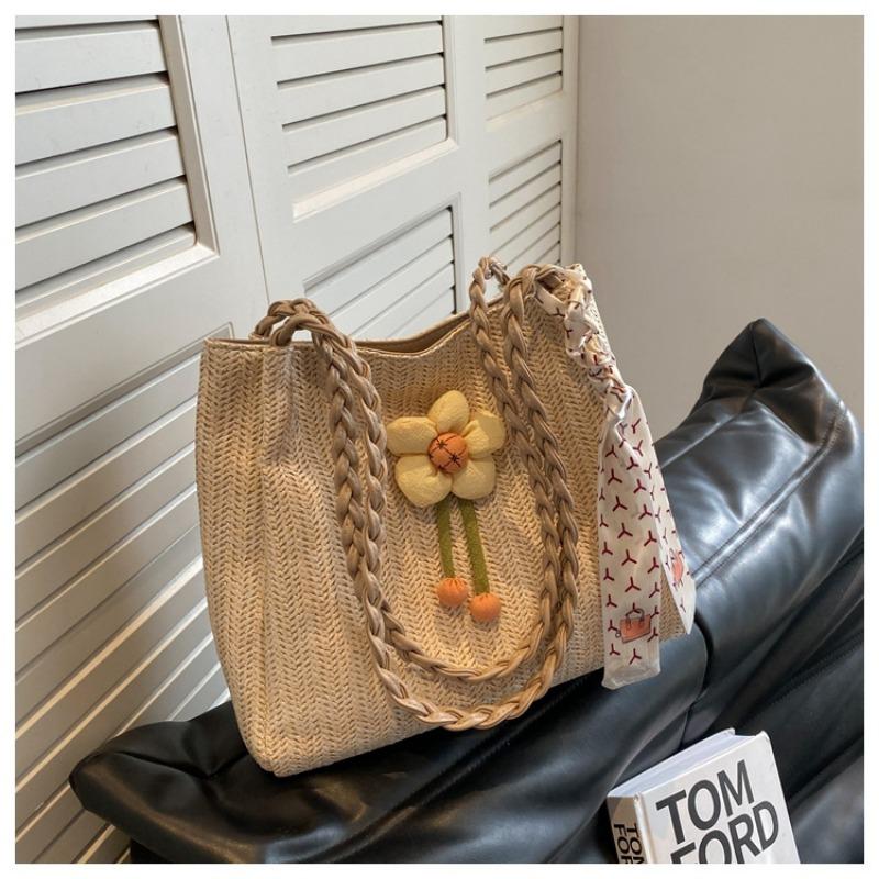 2025 Summer New Large Capacity Beach Vacation Single Shoulder Crossbody Commuter Tote Bag