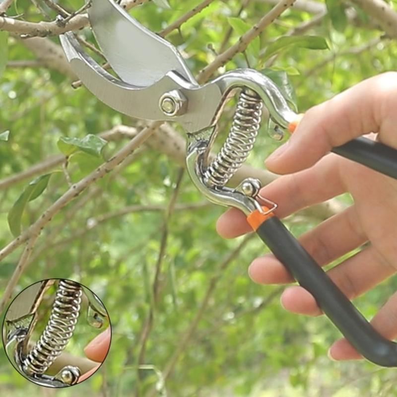 Portable Steel Garden Pruning Clippers for Trimming Plants & Hydroponic Herbs Fruit Trees Pruning Shears Anti-Rust