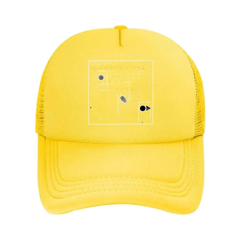 Minimal Tech Abstrakt - Inspiriertes, Geometrisches Formdesign Mesh-Baseballkappe