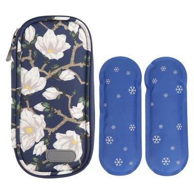 Insulin Cooler Travel Case with 2 Ice Pack Multifunction Hard Shell Portable Insulin Cooling Bag for Insulin Pen