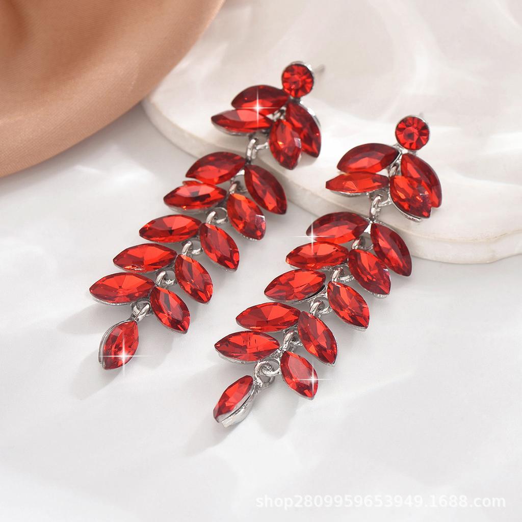 High-end fashion earrings Phoenix water drop shape long women's accessories pendant earrings
