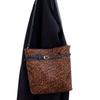 Genuine Leather Women's Bag: High-end Texture, Matte Cowhide Single-shoulder Bag, Retro Style, Leopard Print Bucket Bag