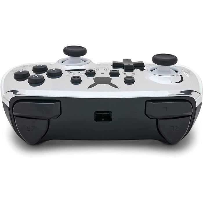 Manette de jeu - PowerA - Pikachu Noir/Argent - Filaire - Câble USB 3m - Prise audio 3,5mm