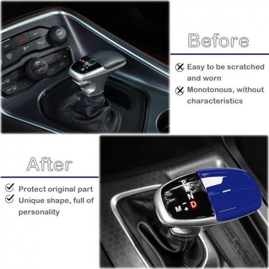 Schaltknauf-Zierblende Abdeckung Innenzubehör für Dodge Charger Challenger