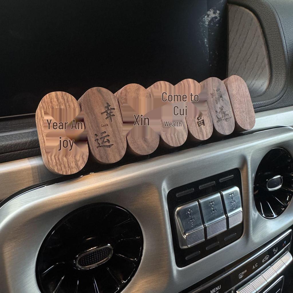 North American Black Walnut Car Air Vent Diffuser - Detachable Solid Wood Vaporizer