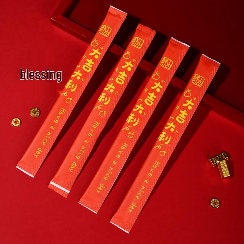 ZISIZ Spring Festival Disposable Bamboo Chopsticks