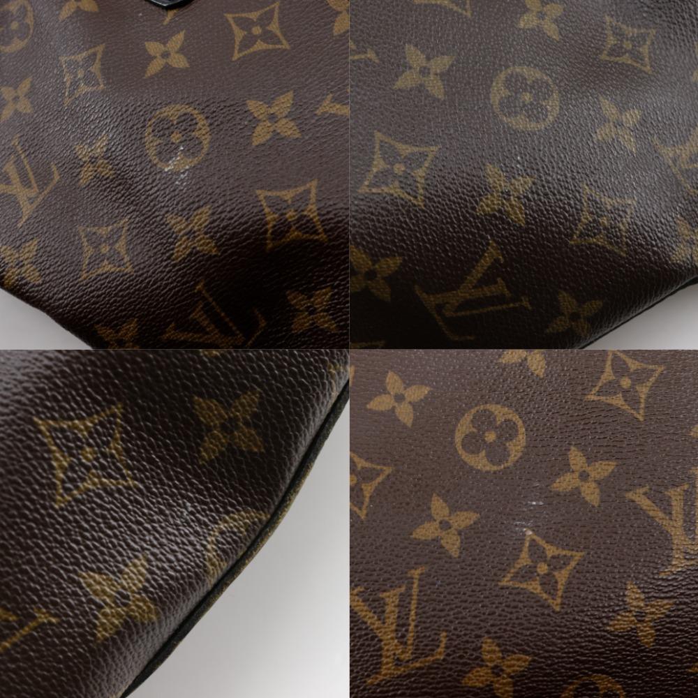 Louis Vuitton Kitan Tote Bag M40388 Monogram Macasa 2WAYShoulder Brown / Black Monogram Canvas Unisex Used