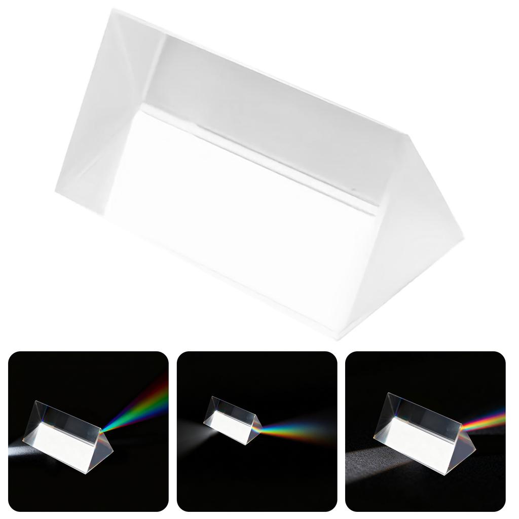 Science Classroom Essential Triangular Prism For Rainbow Spectrum Experiments And Photographic Effects