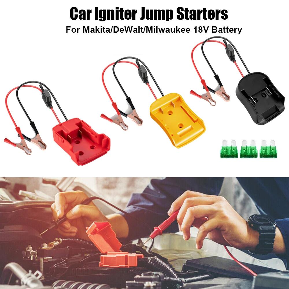 For Makita For DeWalt For Milwaukee 18V Igniter Jump Starters Car And Motorcycle Lithium Battery Emergency Power Supply