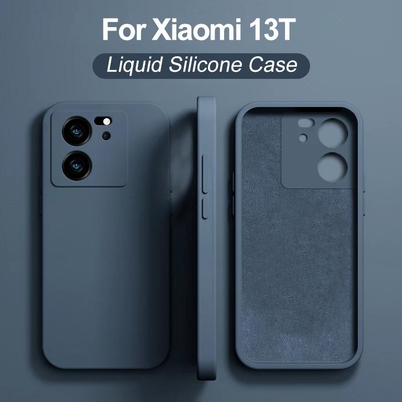 

Mi 13T 13 T Mi13T Pro чехол квадратный жидкий силиконовый чехол для телефона для Xiaomi Mi 13T Mi13T Pro Mi 13 T Pro 5G защитная задняя крышка