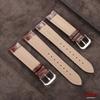 Weiches Kalbsleder Uhrenarmband 18mm 20mm 22mm Uhrenband Damen Herren Business Bambusleder Uhrenzubehör Solide Schnalle Schwarz Braun