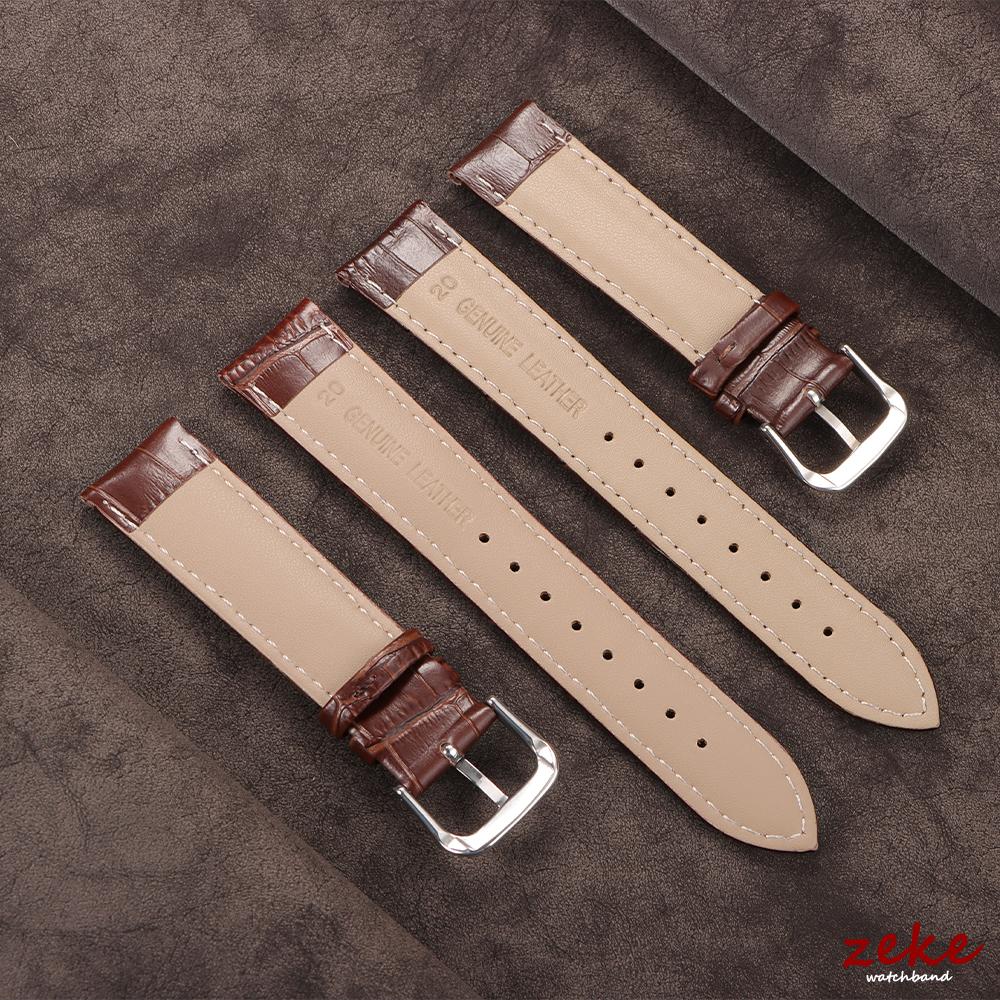 Weiches Kalbsleder Uhrenarmband 18mm 20mm 22mm Uhrenband Damen Herren Business Bambusleder Uhrenzubehör Solide Schnalle Schwarz Braun