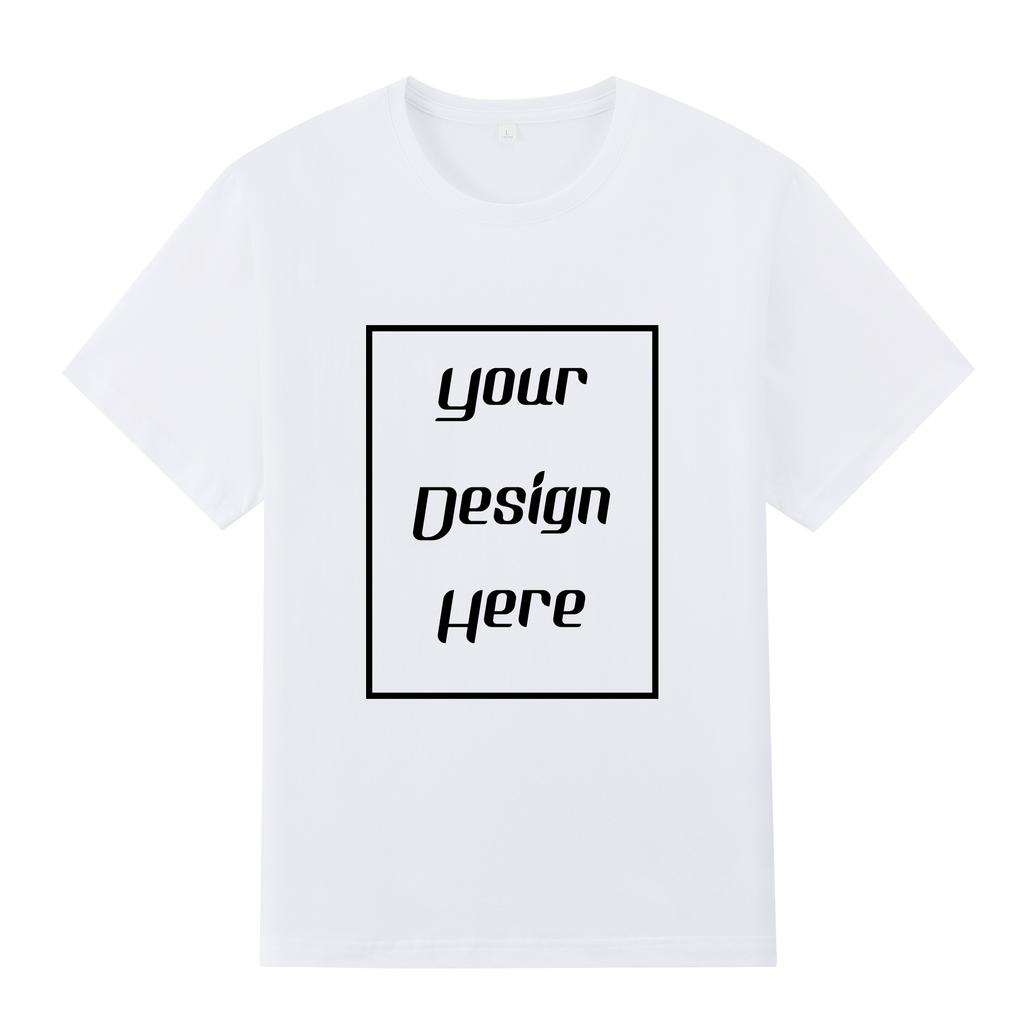 Streetwear Customized Pattern Print T-Shirt Harajuku Casual O Neck Short Sleeves Men Women Cotton T-Shirt