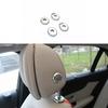 Matte Silver Car Inner Seat Headrest Adjust Ring Trim For Benz GLE GLS 2016-