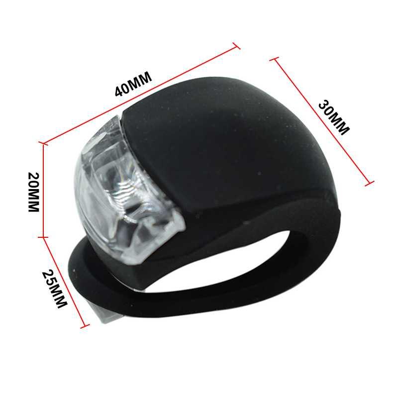 Fahrradlicht Silikon Fahrradlicht Frontlampe Fahrradlaterne Wasserdicht Fahrrad-LED