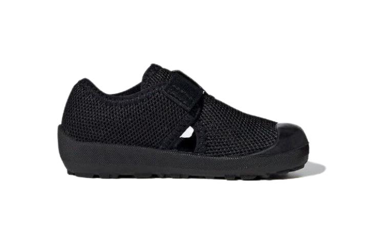 adidas Captain Toey Fabric Abrasion Resistant Low Top Toddler Shoes Black Infant And Toddler ID2435