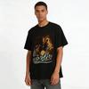Wild West Cowboy Horse Taming Print Retro Casual Short Sleeve T-Shirt Pure Cotton T-shirt