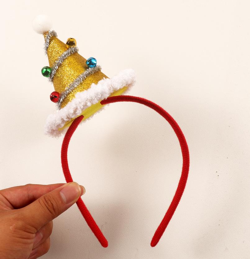 

Christmas Elf Ears Headband with Bells & Snowflakes