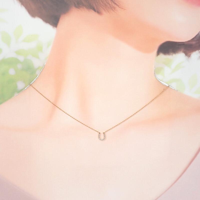 TIFFANY&Co. Necklace K18 Pink Gold/diamond Women