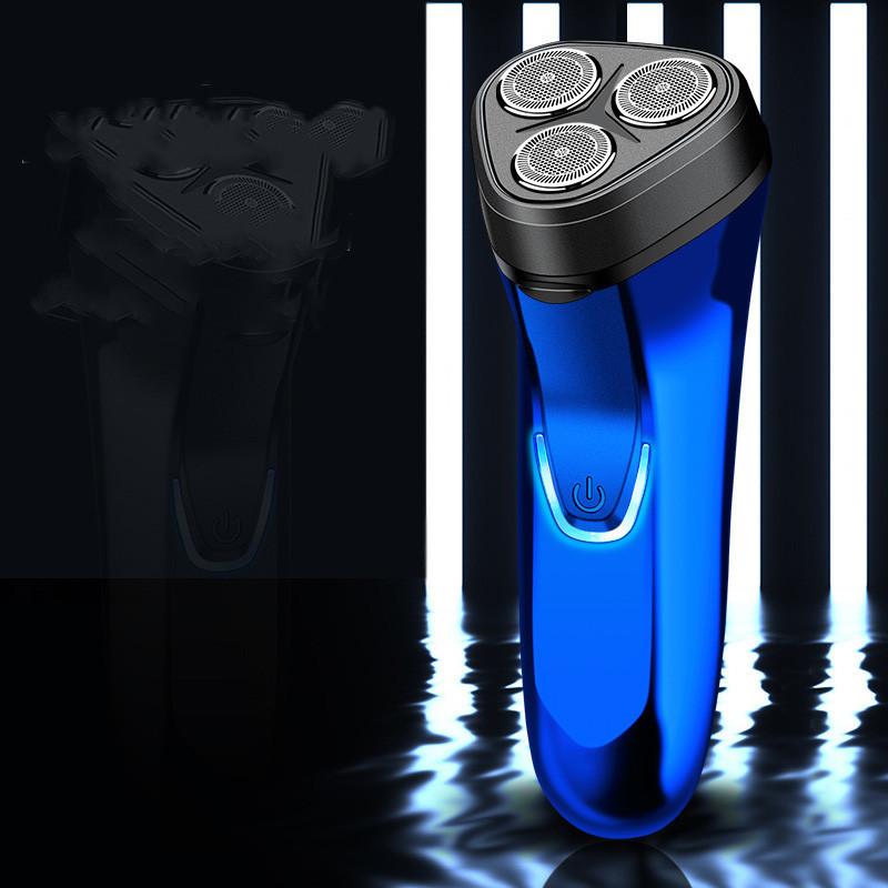 Portable Electric Mens Shaver Rechargeable Shaver Three Blade Travel Shaver