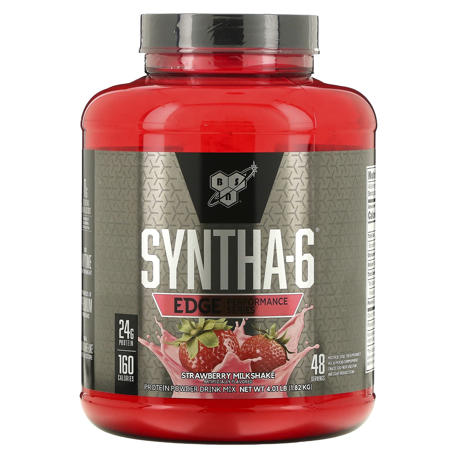 

Syntha-6 Edge, Protein Powder Blend, Strawberry Milk Shake Flavor, 4.01 Lb (1.82 Kg)