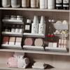 Vícevrstvý kosmetický organizér do koupelny - Stolní úložný box na make-up, Zrcadlový stojan na toaletní stolek