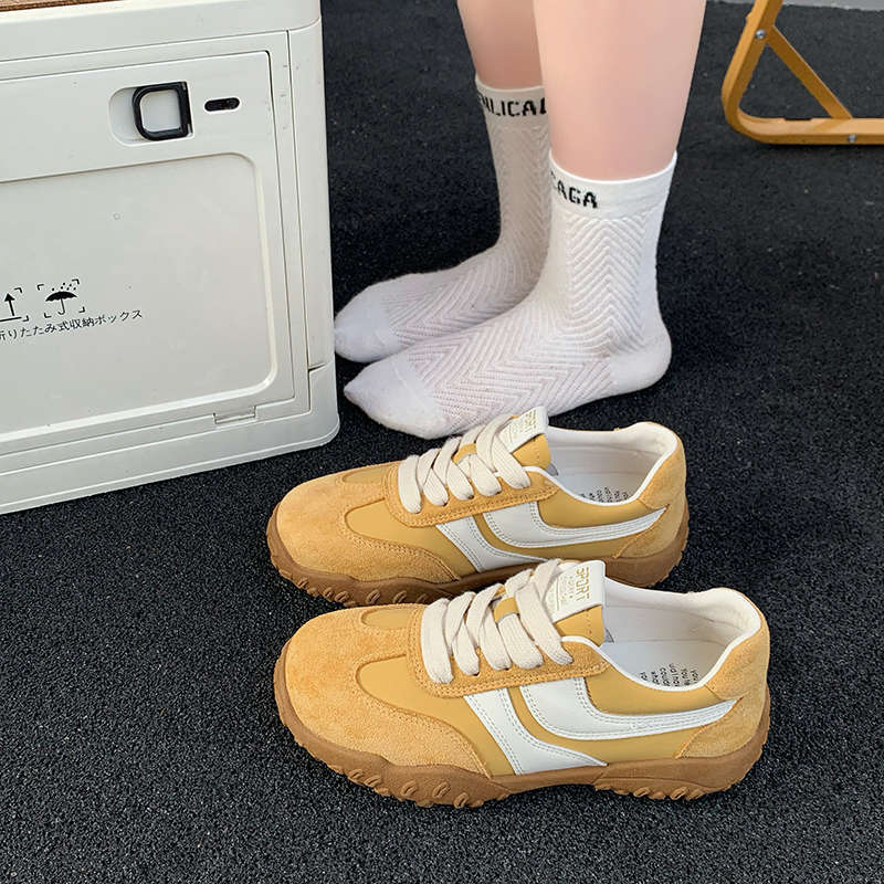 Versatile Non-slip Forrest Gump Women's New Slimming Casual Sneakers In the Spring of 2025 Are Popular Nubuck Leather Training Shoes