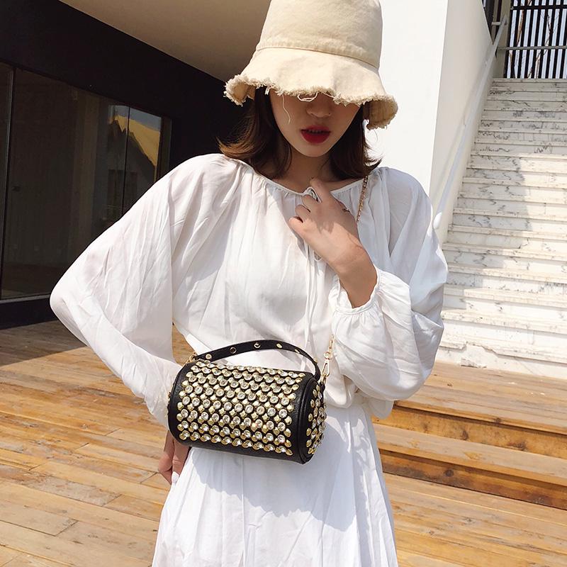 Модная квадратная сумка с блестками — фото 3